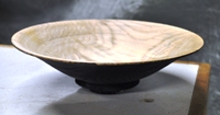 Oak ebonised bowl