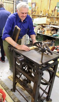 Treadle saw bench