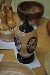 Vase with floral colouring