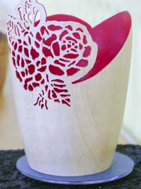 Pierced and decorated vase