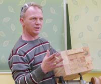 Laminated block