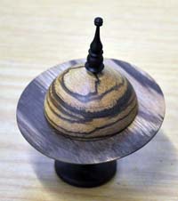 Turned wooden Saturn box