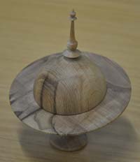 Turned wooden Saturn box