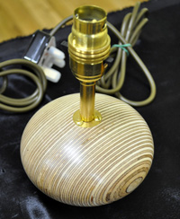Turned lampstand