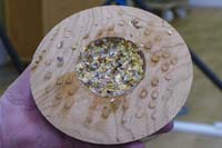 Woodturning - foil decoration
