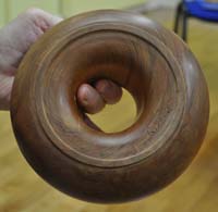 turned wooden torus