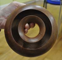 turned wooden torus