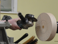Texturing with an angle grinder