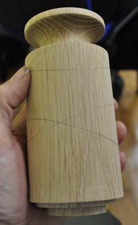 Wooden pot