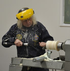 Hollowing a pot