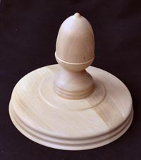 Cedar summerhouse finial