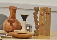 Off-centre woodturning