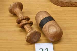 Hand made wooden rattles