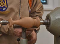 Pedestal spindle
