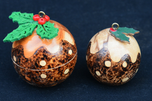 Christmas pud decoration
