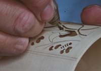 Piercing wood