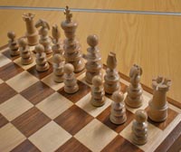 Sycamore chess pieces