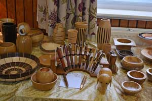 Turned wooden pens