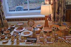 Turned wooden gifts