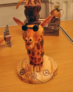 Curious giraffe