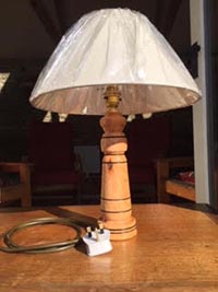 Yew lampstand
