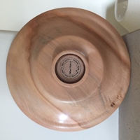 Fluted and stained platter