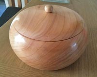 Turned wooden box