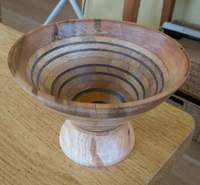 hand turned laminated bowl