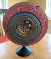 Decorated woodturning