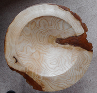 natural ash bowl