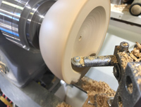 sphere and hollowing jig