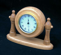Wooden mantel clock
